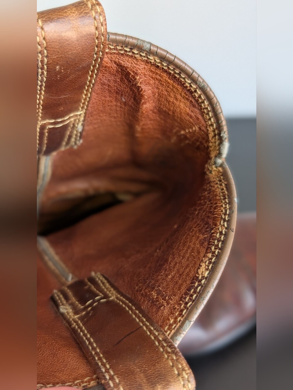 Ariat | Brown Leather Cowboy Boots, Mens Size  9 D (FLAWS) - Picture 12 of 16